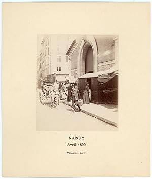 France, Nancy, au marché, avril 1890
