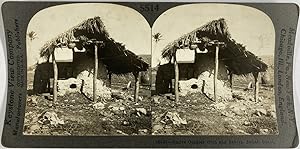 Keystone, Philippines, Guam, stereo, Native Outdoor Oven and Bakery, ca.1900