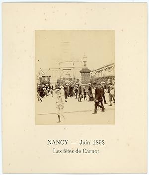 France, Nancy, les fêtes de Carnot, Juin 1892