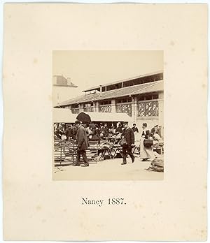 France, Nancy, au marché, 1887