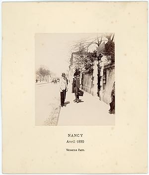 France, Nancy, chez le Photographe Caron, avril 1890