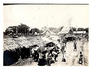 Cambodge, Oudong, campement des marchands