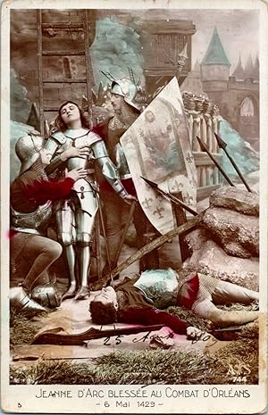 Jeanne d'Arc blessée au combat d'Orléans, 1429
