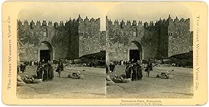 Stereo, Palestine, Jerusalem, Damascus gate