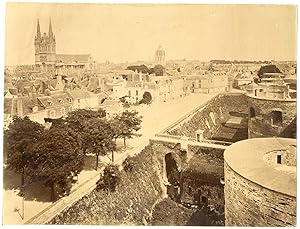 France, Angers, panorama et château