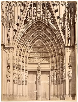 France, Strasbourg, portail de la cathédrale Notre-Dame