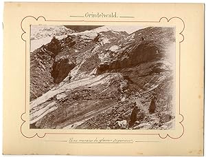 Suisse, Grindelwald, une moraine du glacier supérieur