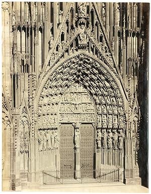 France, Strasbourg, portail de la cathédrale Notre-Dame