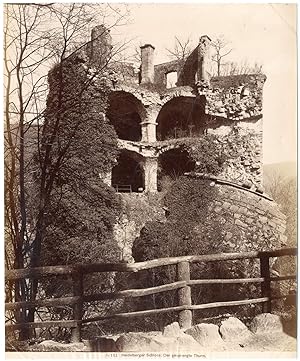 Allemagne, château de Heidelberg, ruines de la tour de poudre
