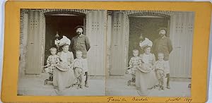 Stéréo, portrait famille Bartoli, 1899