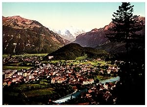 Suisse, Interlaken mit Jungfrau und Mönch