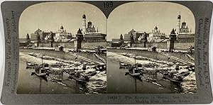 Keystone, Stéréo, Russia, the Kremlin from the Moskva river