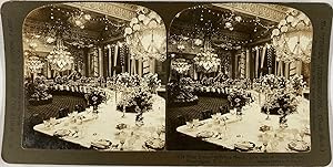 Stéréo, USA, Washington, room of White house, state dinner to Prince Henry