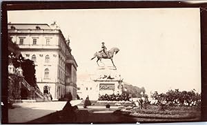Hongrie, Budapest, château de Buda, statue équestre du Prince Eugen Savoyai