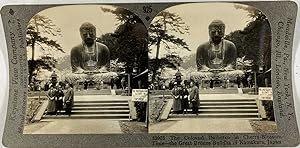 Keystone, Stéréo, Japan, the great bronze Buddha of Kamakura