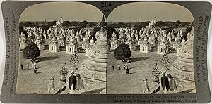 Keystone, Stéréo, Burma, Mandalay, north section of the pagodas