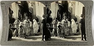 Keystone, Stéréo, Algeria, Algiers, an Arab woman in street costume