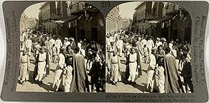 Keystone, Stéréo, Mesopotamia, Moslems and Jews in the street of Baghdad