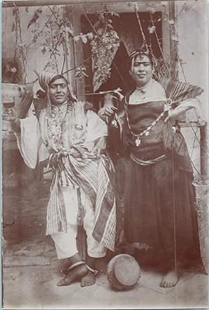 Types, portrait de deux femmes arabes, Maghreb