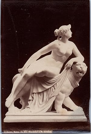 Allemagne, Frankfurt, Statue d'Ariadne, Vintage albumen print, ca.1880