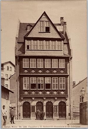 Allemagne, Frankfurt, Maison des Rothchild dans la Judengasse, Vintage albumen print, ca.1880