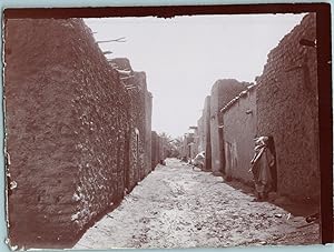 Maghreb, rue, Vintage citrate print, ca.1900