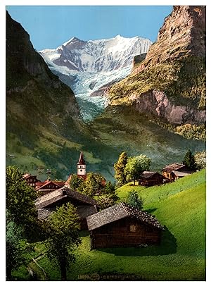 Suisse, Berner Oberland, Grindelwald mit Fiescherhörnern