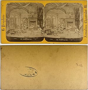Théâtre, Acte II: Le Prophète, Vintage albumen print, ca.1860, Stéréo