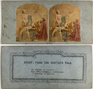 Fable Winter's Tale, Vintage albumen print, ca.1860, Stéréo