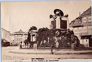 Allemagne, Francfort, le mémorial Hessendenkmal, Vintage albumen print, ca.1880