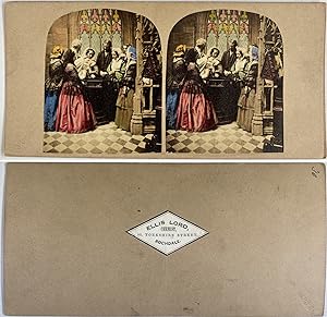 Le baptême, Vintage albumen print, ca.1880, stéréo