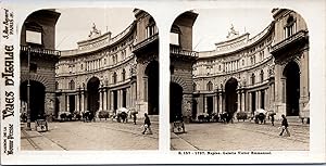 Italie, Naples, Galerie Victor Emmanuel, Vintage print, ca.1910, Stéréo