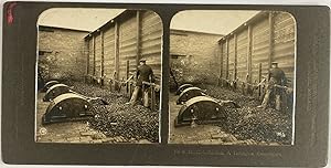Steglitz, Germany, Glass Manufacturing, Generator, stereo, ca.1900