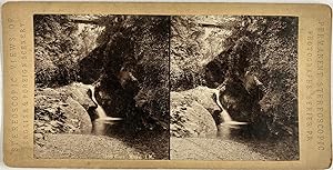 England, Waterfall, à identifier, stereo, ca.1900