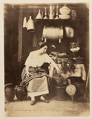 Moulin, scène de genre, femme dans la cuisine