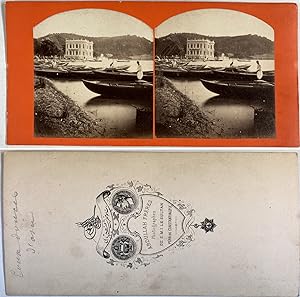 Abdullah frères. Turquie, eaux douces d'Asie, Vintage albumen print, ca.1870, Stéréo