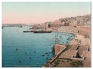 Malta, l?Entrata al Gran Porto con Forte Ricasoli
