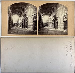 Istanbul, Sainte-Sophie, Vestibule, Vintage albumen print, ca.1870, Stéréo
