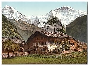 Suisse, Berner Oberland, Lauterbrunnenthal, Mönch und Jungfrau