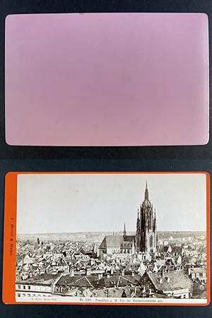 Allemagne, Francfort, panorama , Vintage albumen print, ca.1880