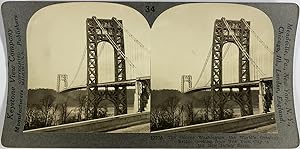 Keystone, USA, New Jersey Shore, stereo,The George Washington, the World's Greatest Bridge, ca.1905