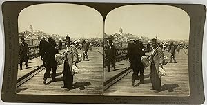 White, Turkey, stereo, Galata, Outer Bridge, 1901