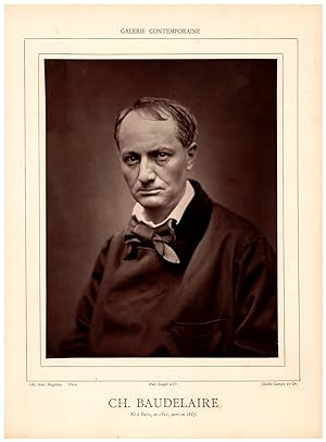 Portrait de Charles Baudelaire, photoglyptie originale de1862