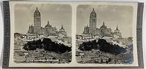 Espagne, Segovia (Ségovie), la Cathédrale, Vintage silver print, ca.1900, Stéréo