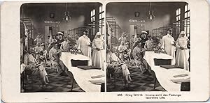 Guerre 1914/18, France, Vue intérieure de l'Hôpital Forteresse de Lille, Vintage print, ca.1916, ...