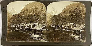 White, Switzerland, Zermatt, stereo, The Matterhorn, 1901