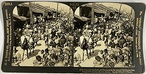 White, Japan, Tokyo, Samurai in the annual Tai Kyoku Den Procession, stereo, 1905