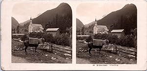 Autriche, Tyrol, Zillertal, Vintage print, ca.1900, Stéréo