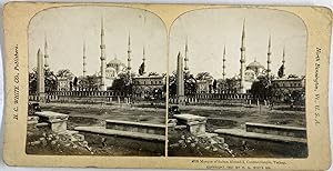 White, Turkey, Constantinople, Mosque of Sultan Ahmed I, stereo, 1901