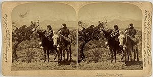 Strohmeyer & Wyman, USA, Colorado, Mountain Climbers, stereo, 1898